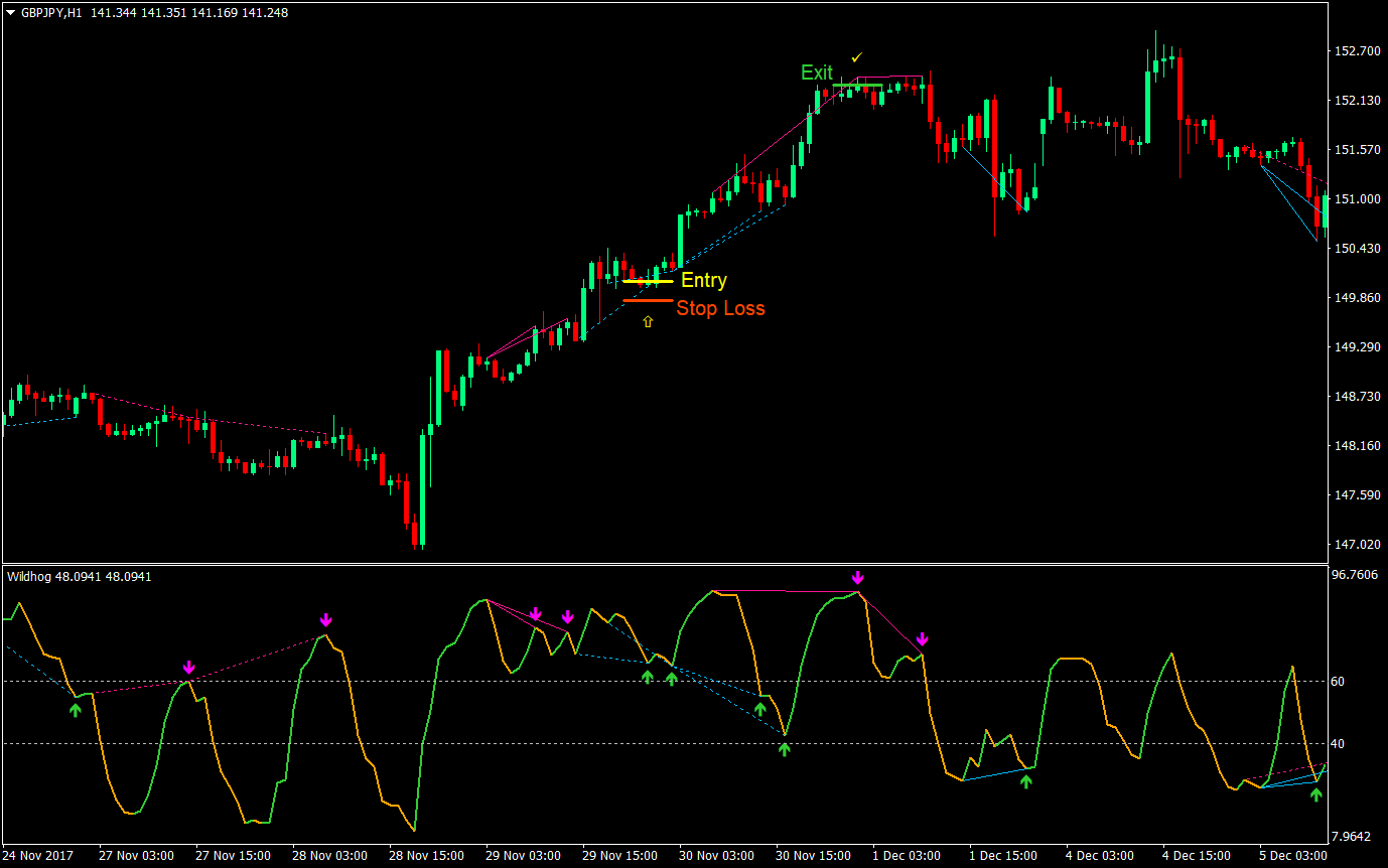 Wildhog Hidden Divergence Forex Trading Strategy 02