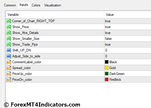 Pip Counter MT4 Indicator 3 Pip Counter MT4 Indicator Settings
