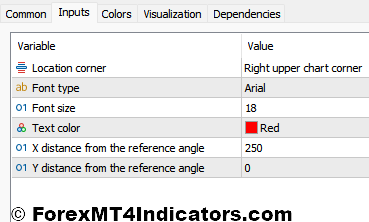 Bar Timer MT5 Indicator 2 Bar Timer MT5 Indicator Settings