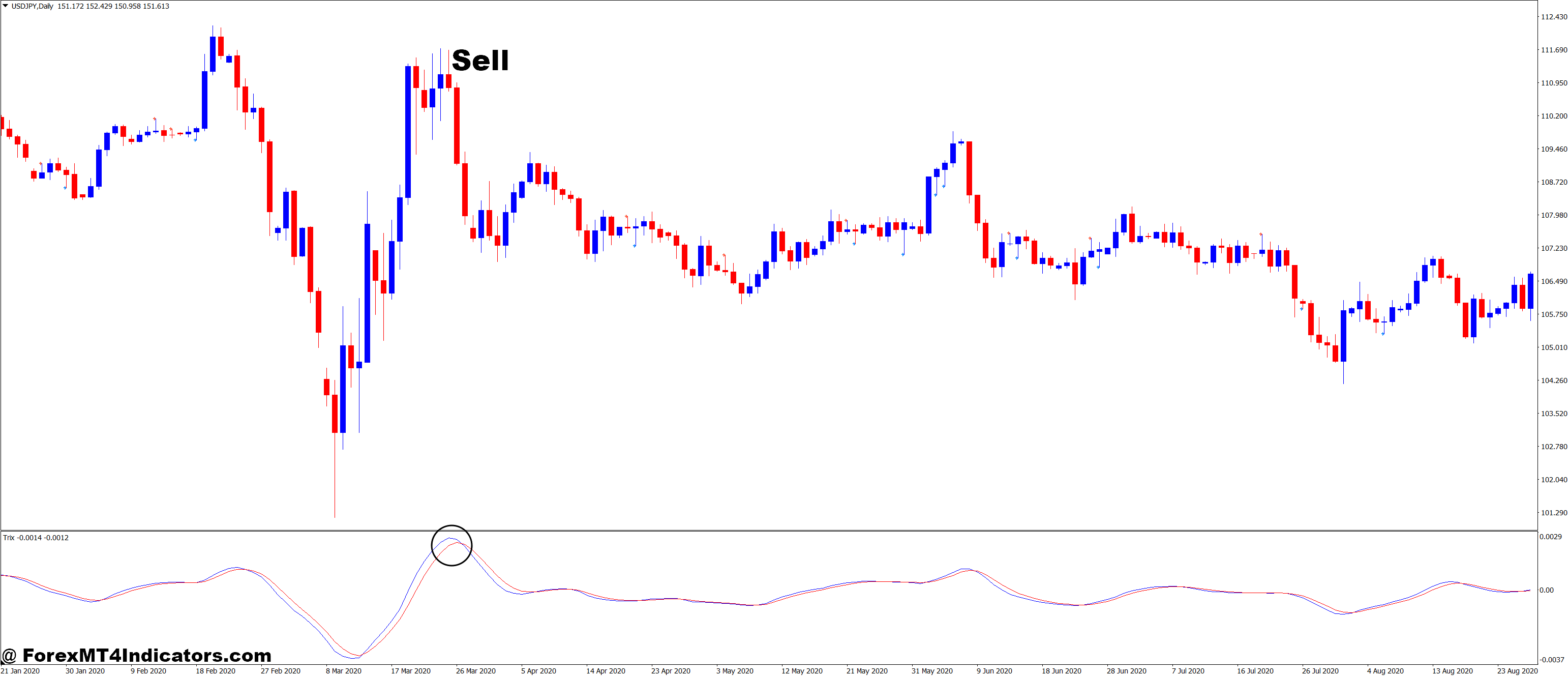 Trix and Pin Bar Forex Trading Strategy 3 How to Trade with Trix and Pin Bar Forex Trading Strategy - Sell Entry