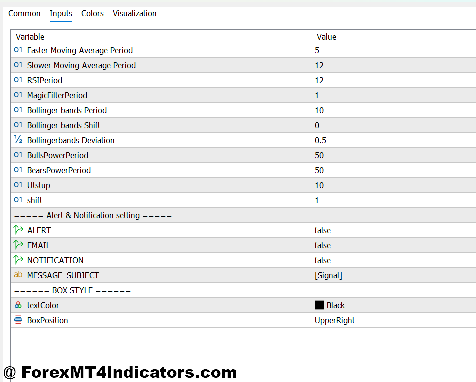 Best Arrow Indicator MT5 2 Best Arrow Indicator MT5 Customizing Settings