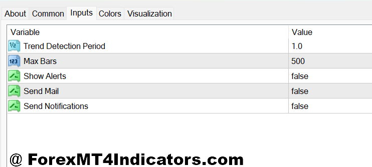 Reversal Arrow Indicator MT4 2 Reversal Arrow Indicator MT4 Settings and Customization Options