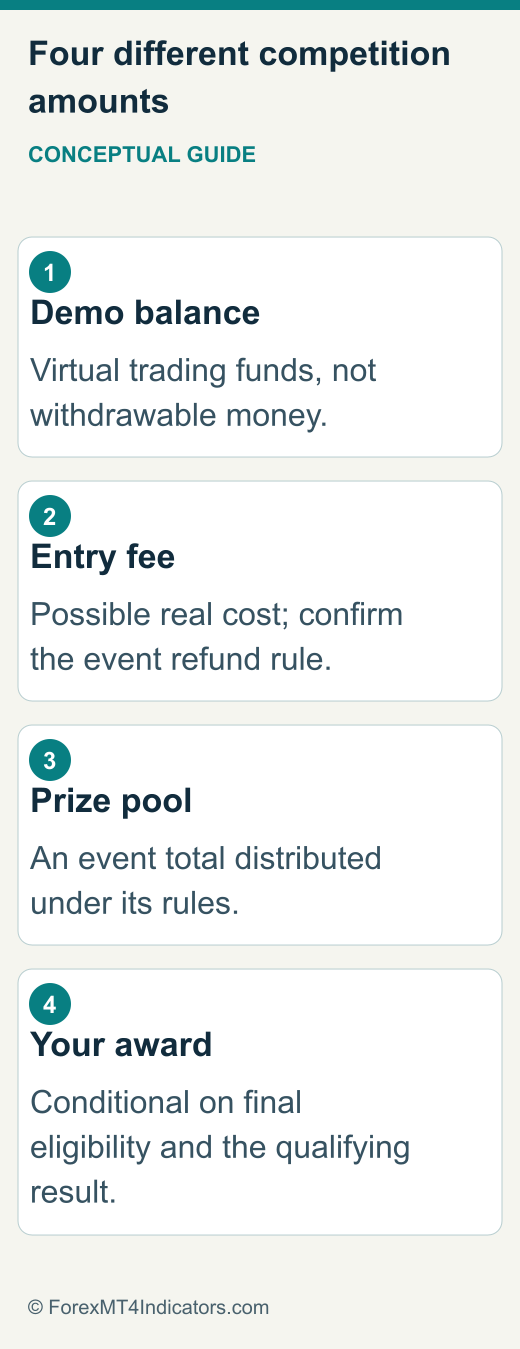 Competition money types and illustrative scoring checks