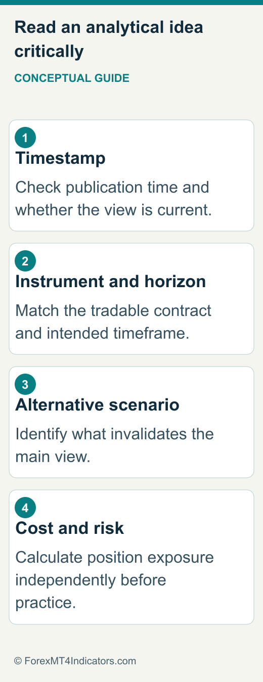 Process for evaluating an analytical idea