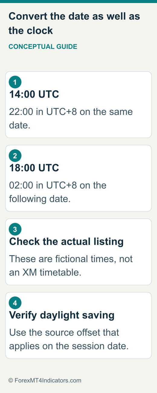 XM Education Guide: Webinars, Live Rooms and Demo Practice 1 Illustrative timezone conversion for a learning session