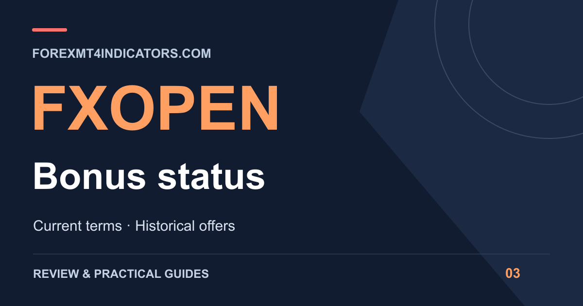 FXOpen Bonus status guide cover
