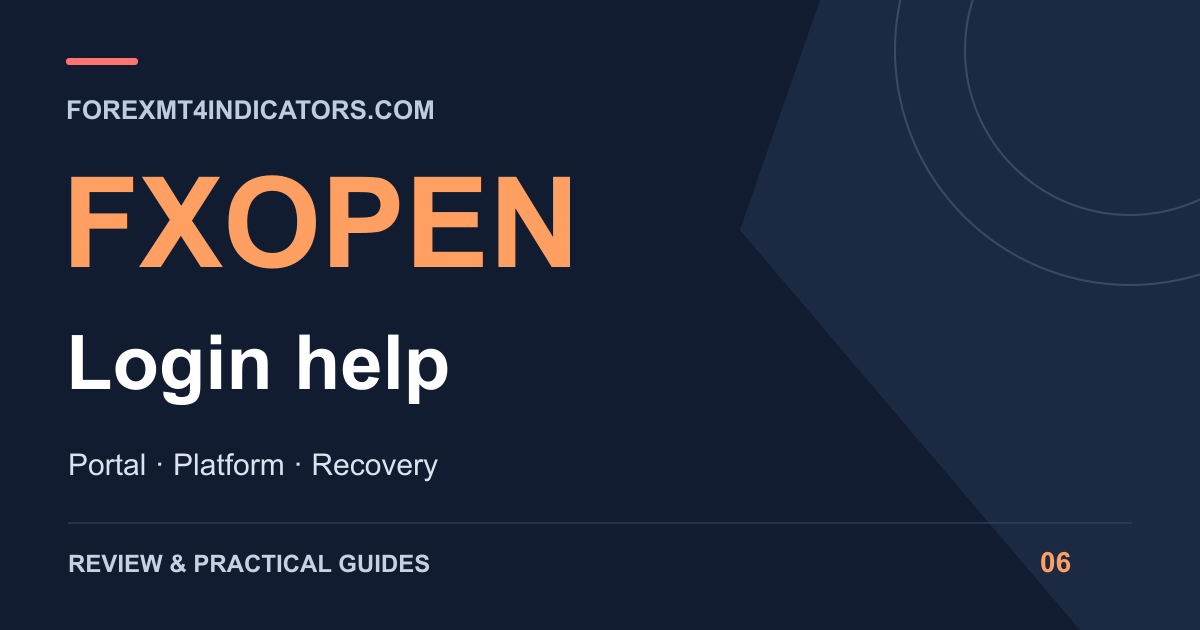FXOpen Login help guide cover