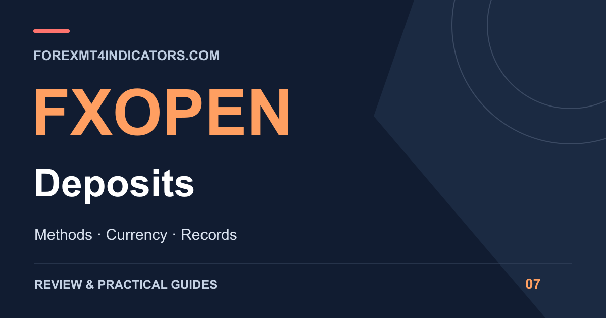 FXOpen Deposits guide cover
