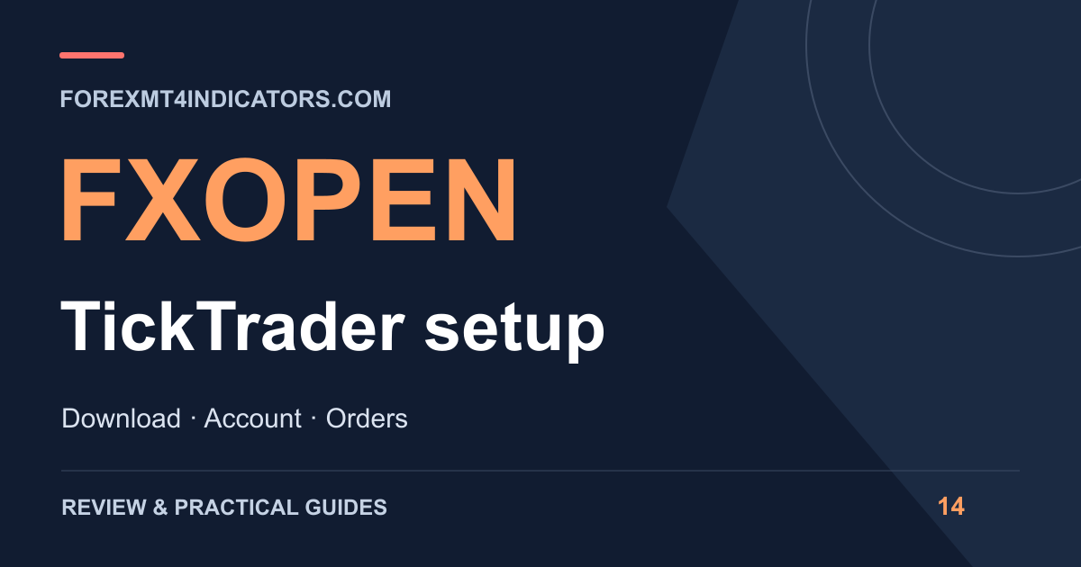 FXOpen TickTrader setup guide cover