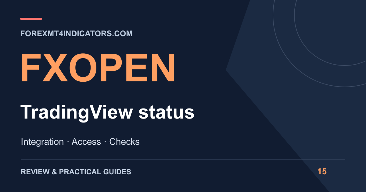 FXOpen TradingView status guide cover