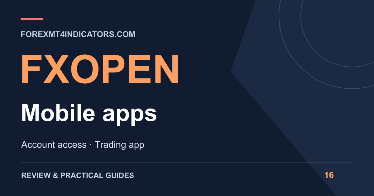 FXOpen Mobile apps guide cover