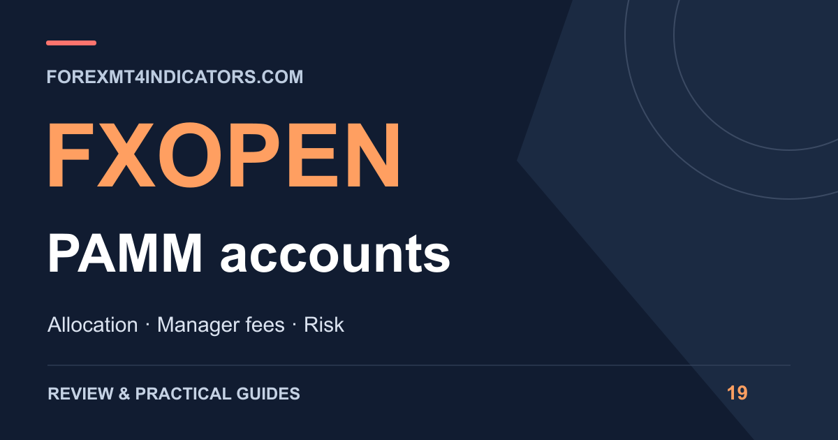 FXOpen PAMM accounts guide cover