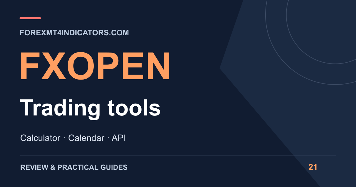 FXOpen Trading tools guide cover