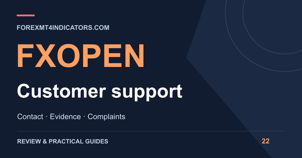 FXOpen Customer support guide cover