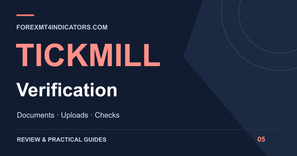 Tickmill Verification guide cover