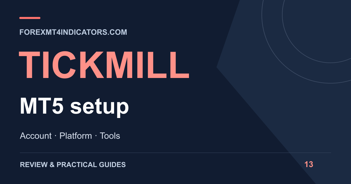 Tickmill MT5 setup guide cover