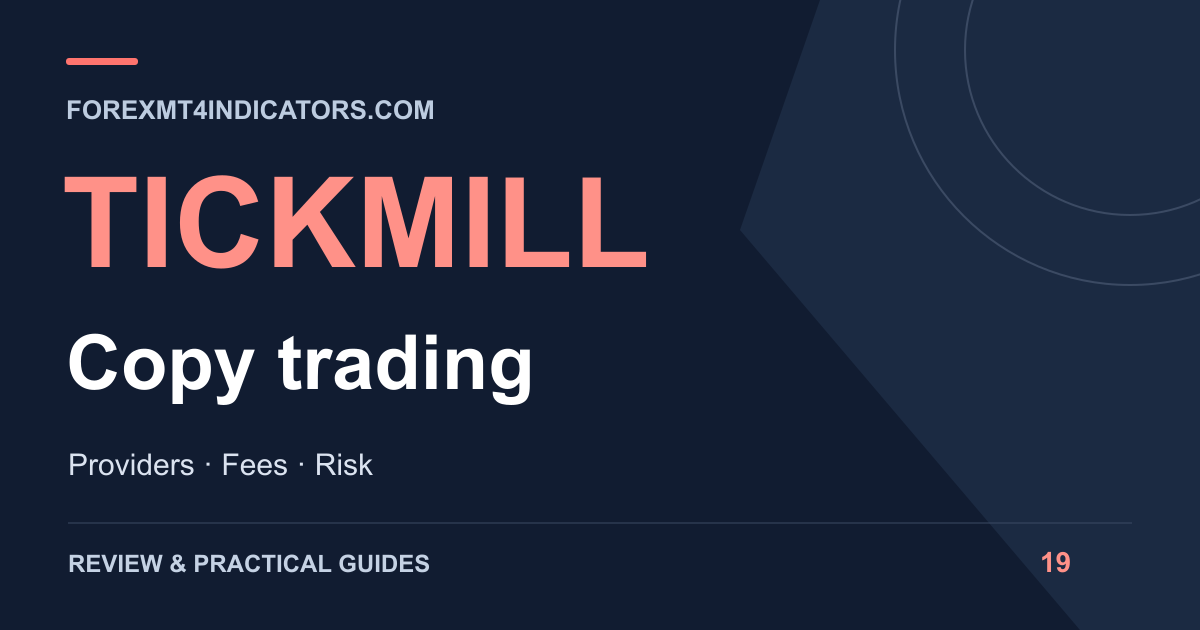 Tickmill Copy trading guide cover