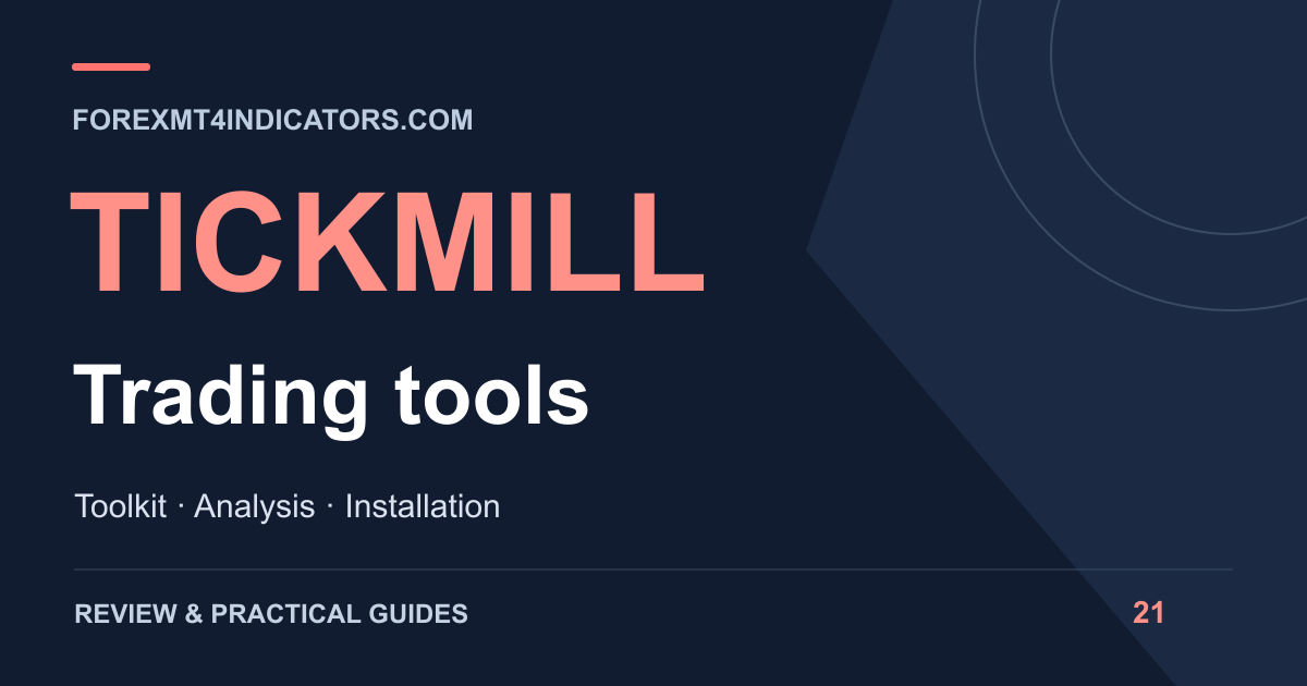Tickmill Trading tools guide cover