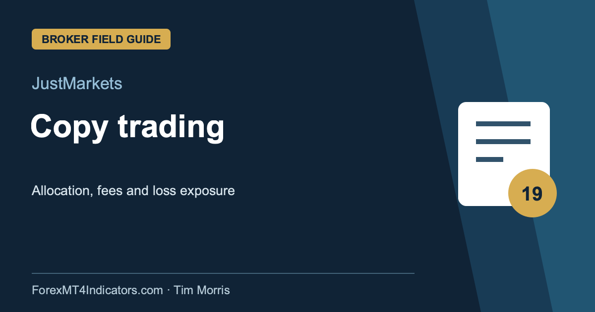 JustMarkets Copy trading guide