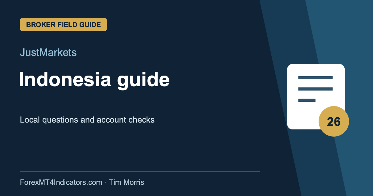 JustMarkets Indonesia guide guide