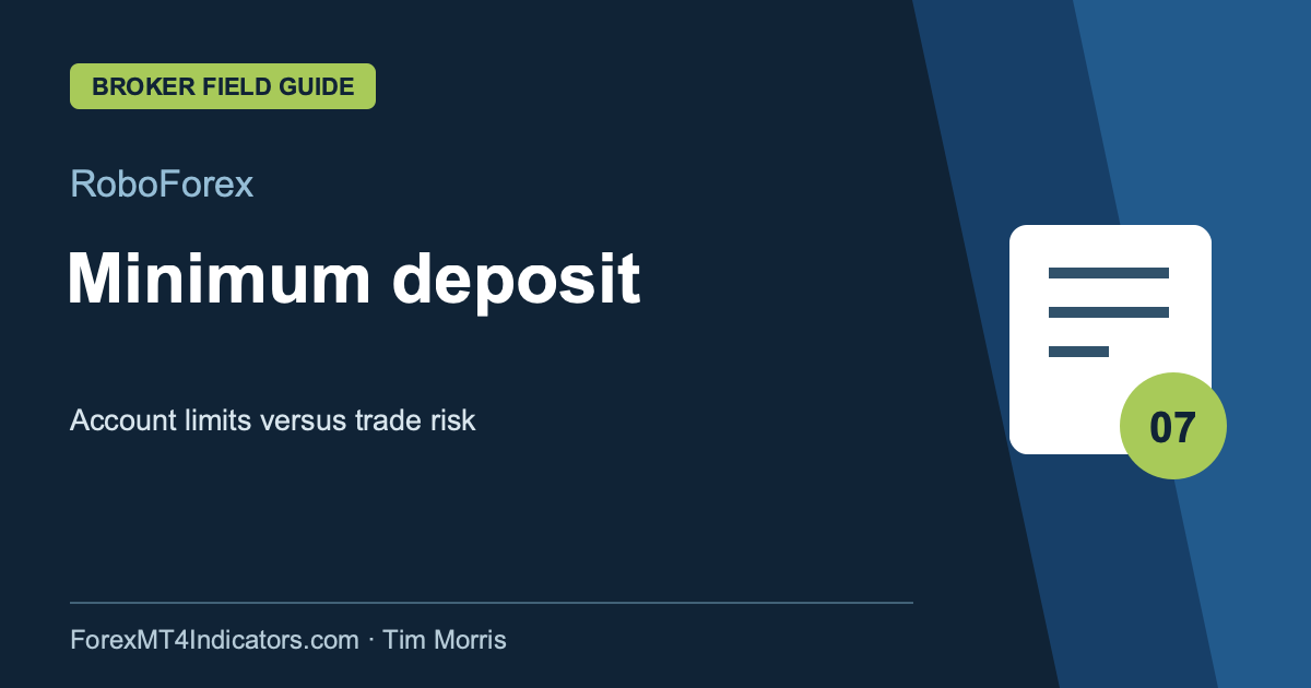 RoboForex Minimum deposit guide