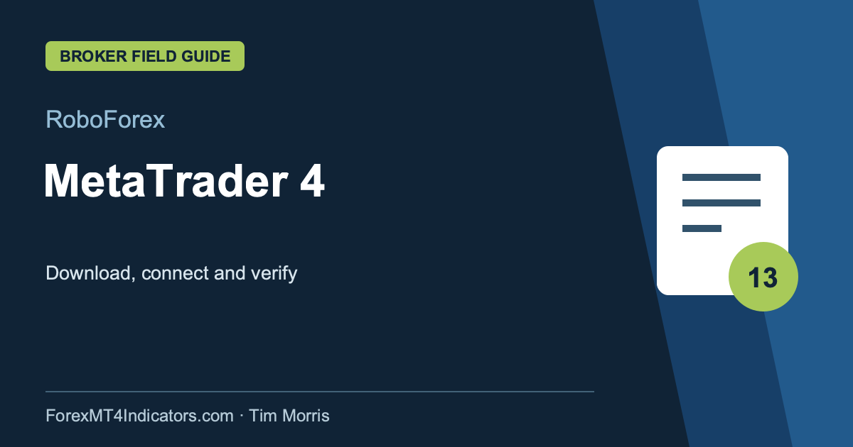 RoboForex MetaTrader 4 guide