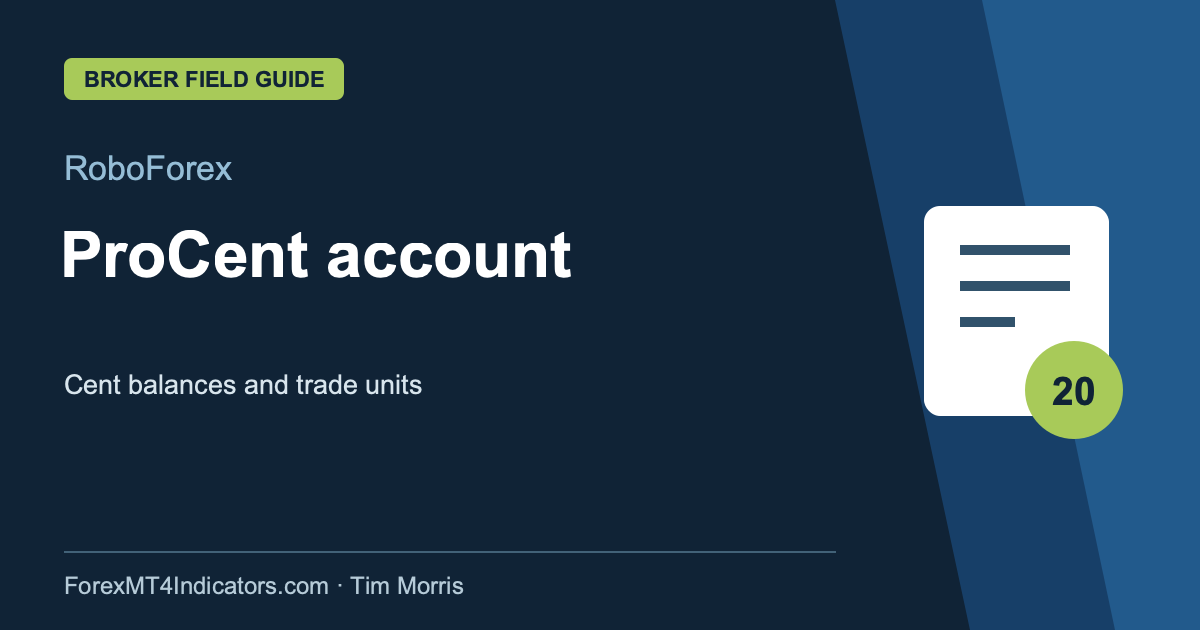 RoboForex ProCent account guide