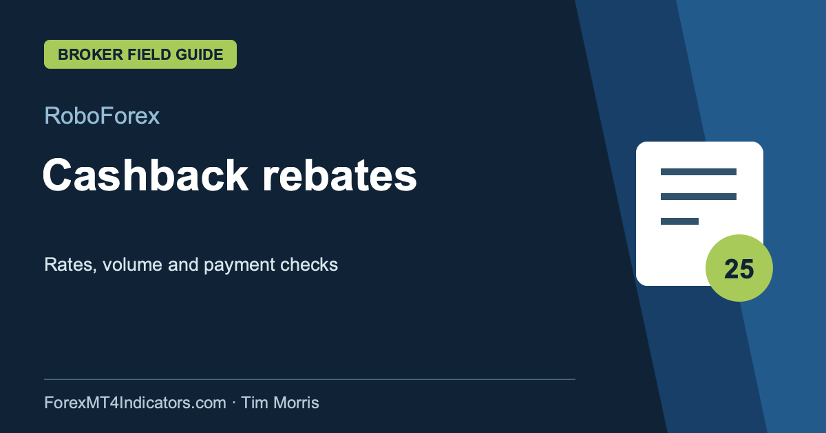 RoboForex Cashback rebates guide